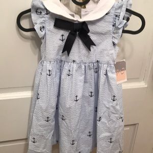 Girls Seersucker Dress